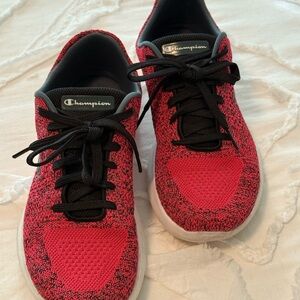 Champion Red and Black Sneakers- Women’s size 9